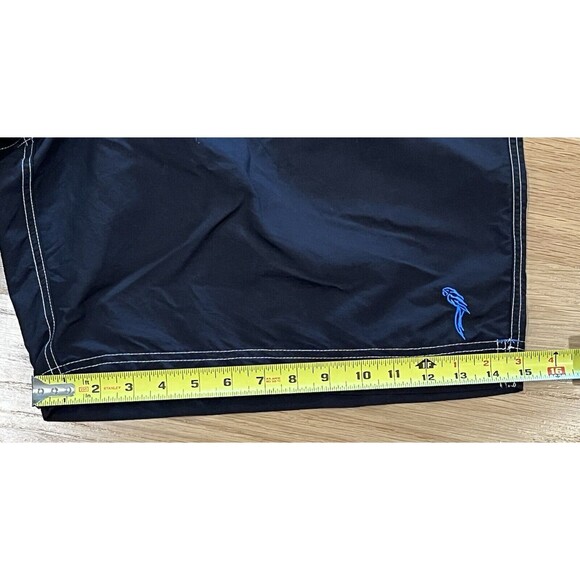 Mens Caribbean Swimwear Blue Swim Trunks Shorts Drawstring Waist Mesh Lining 2XB - Picture 5 of 8
